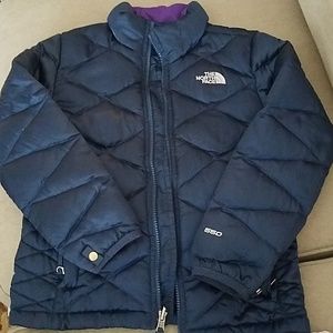 Girls north face down jacket